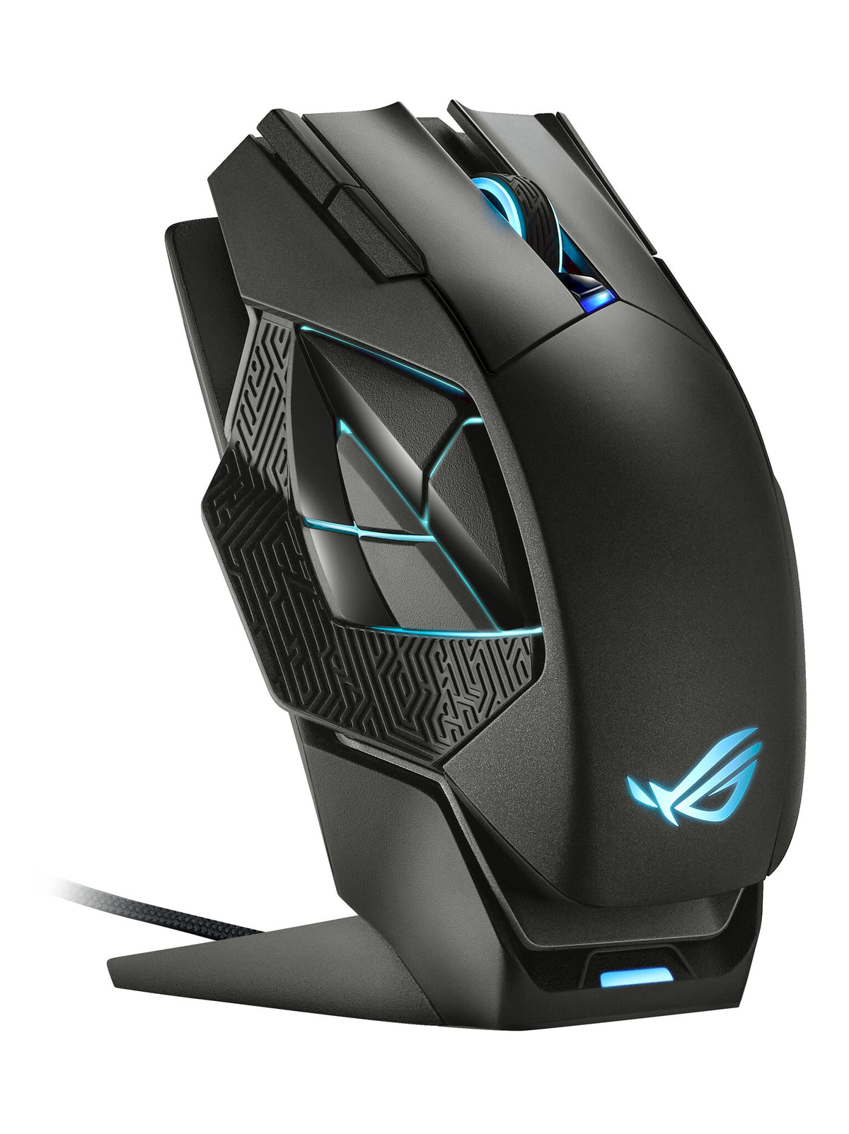 ASUS ROG Spatha X - RF Wireless + USB Type-A Optical Mouse in Black - 19,000 DPI