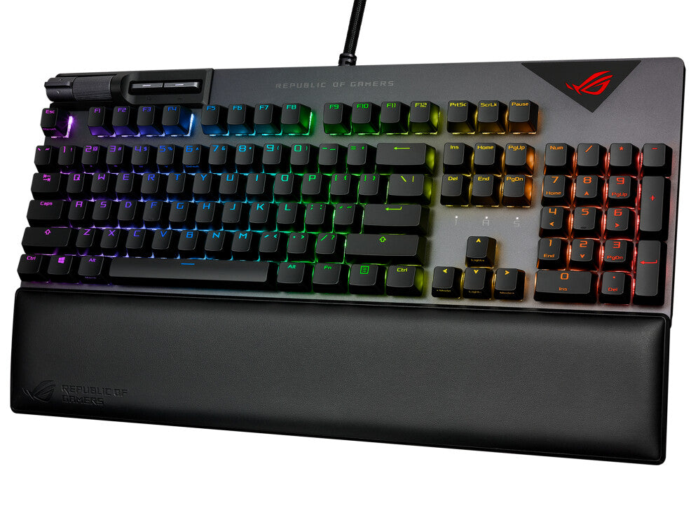ASUS ROG Strix Flare II - USB Wired RGB Mechanical Keyboard in Black (QWERTZ German)