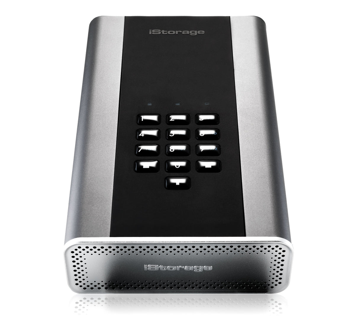 iStorage diskAshur DT2 - Secure Encrypted Desktop Hard Drive in Graphite - Password Protected - 3 TB