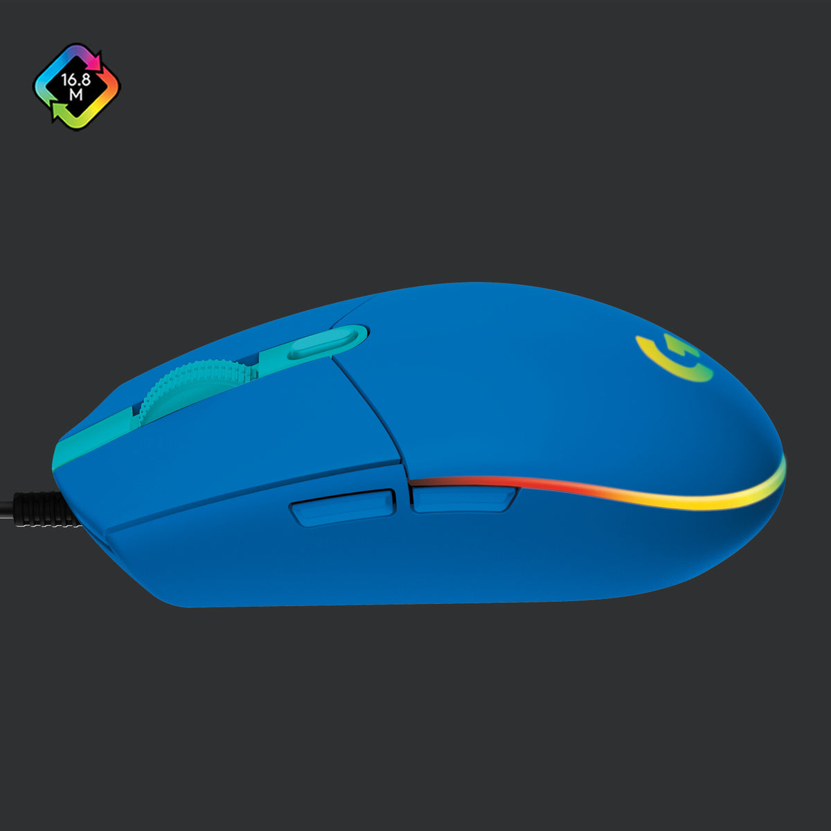 Logitech G - G203 LIGHTSYNC Gaming Mouse in Blue - 8,000 DPI