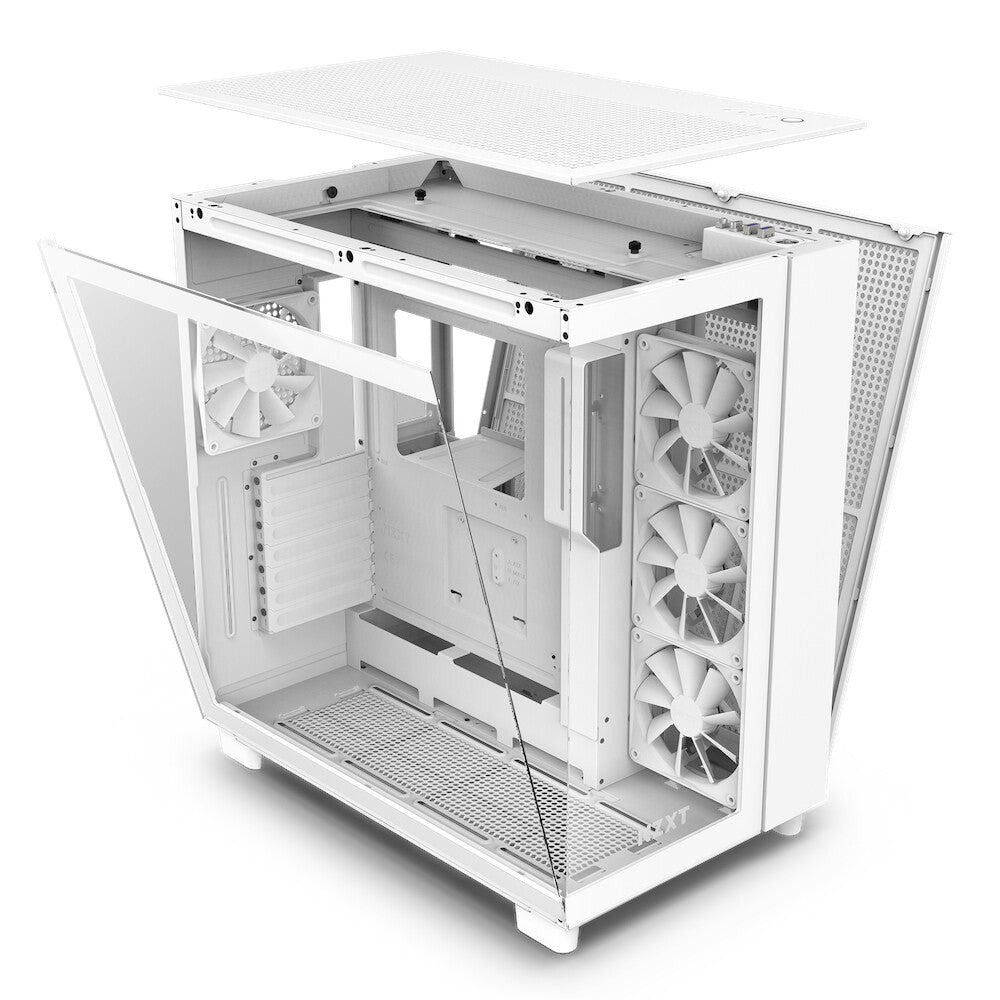 NZXT H9 Flow - ATX Mid Tower Case in White