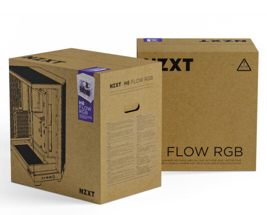 NZXT H6 Flow RGB - ATX Mid Tower Case in White