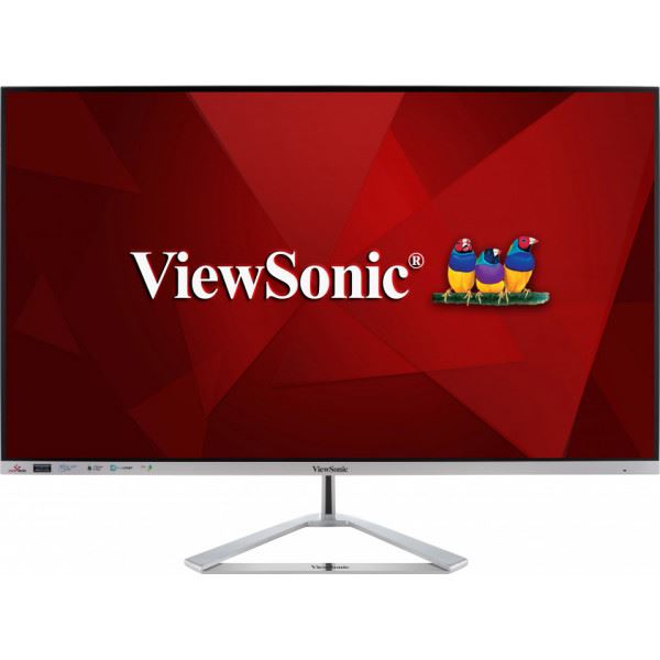 Viewsonic VX Series VX3276-2K-mhd-2 81.3 cm (32&quot;) 2560 x 1440 pixels Quad HD LED Silver Monitor