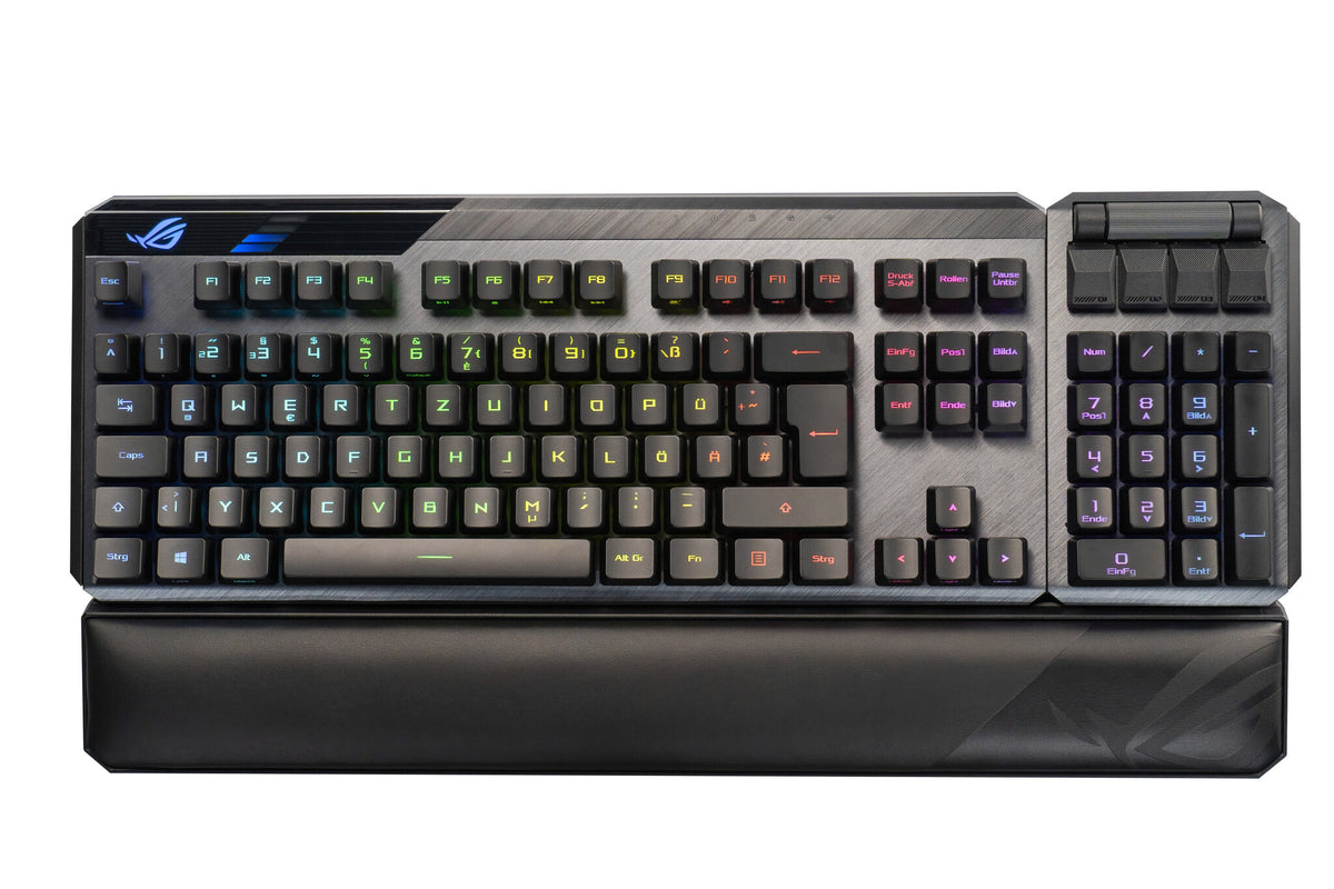 ASUS ROG Claymore II - RF Wireless + USB Wired Mechanical RGB Keyboard in Black (QWERTZ German)