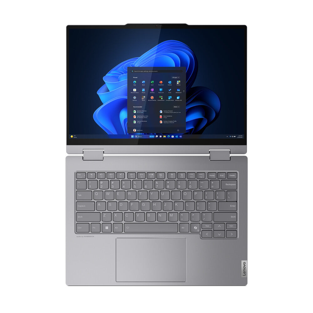 Lenovo ThinkBook 14 Hybrid (2-in-1) - 35.6 cm (14&quot;) - Touchscreen - Intel Core Ultra 7 155U - 16 GB DDR5-SDRAM - 512 GB SSD - Wi-Fi 6E - Windows 11 Pro - Grey