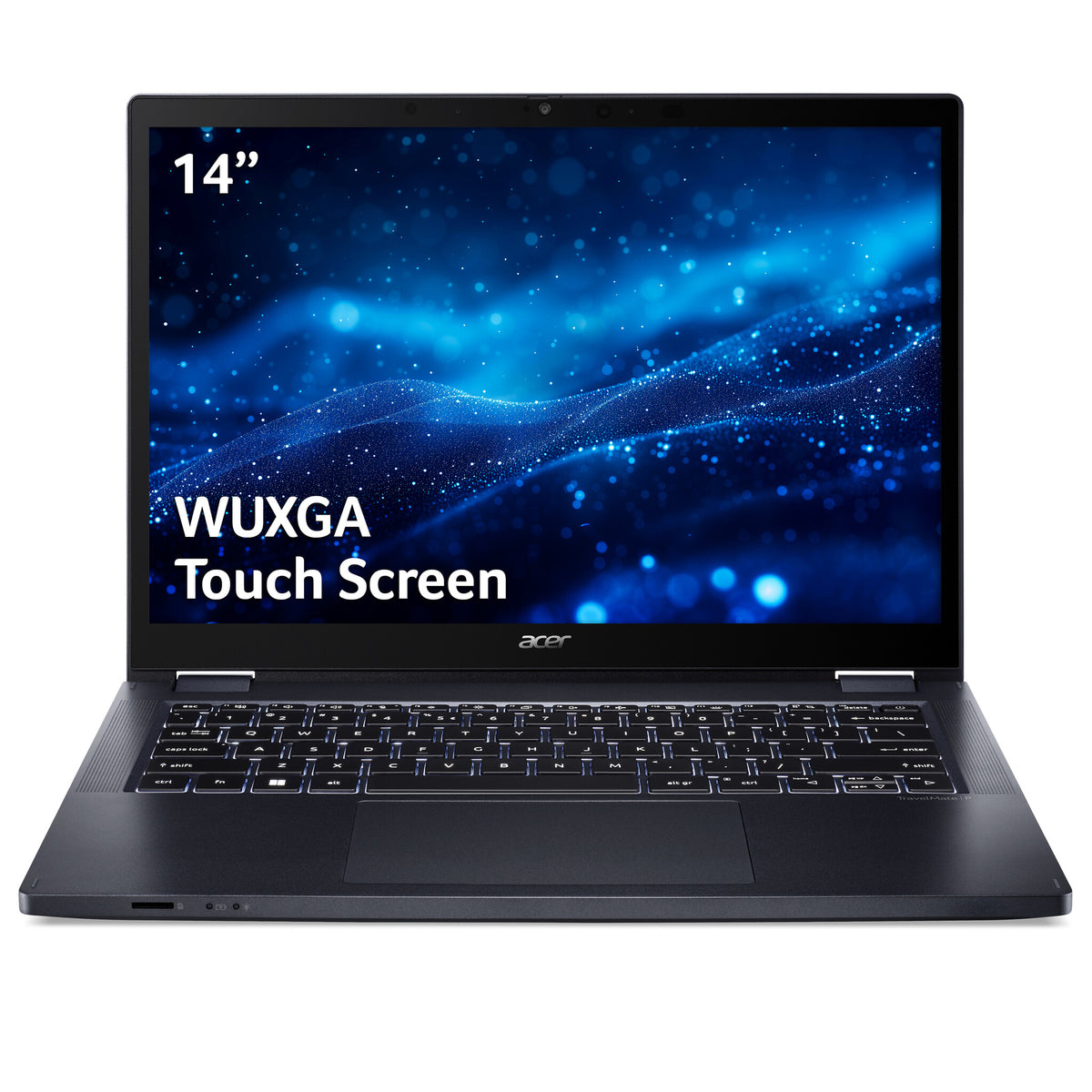 Acer TravelMate P4 Spin 14 Hybrid (2-in-1) - 35.6 cm (14") - Touchscreen - Intel® Core™ i5-1335U - 16 GB DDR4-SDRAM - 512 GB SSD - Wi-Fi 6E - Windows 11 Pro - Black