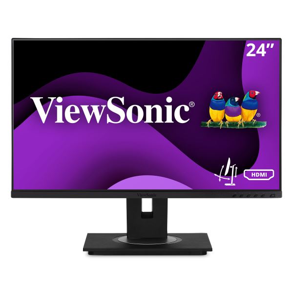 Viewsonic VG Series VG2448a 61 cm (24&quot;) 1920 x 1080 pixels Full HD LED Black Monitor