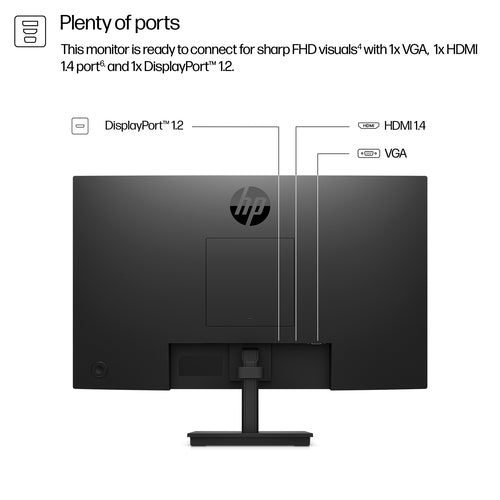 HP Series 3 Pro 324PF - 60.5 cm (23.8&quot;) - 1920 x 1080 pixels FHD LED Monitor