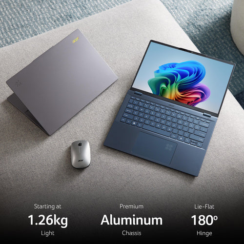 Acer Swift 14 AI Copilot+ Laptop - 35.6 cm (14&quot;) - Intel Core Ultra 7 - 16 GB LPDDR5x-SDRAM - 1 TB SSD - Wi-Fi 7 - Windows 11 Home - Blue