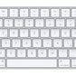 Apple Magic - USB Wired + Bluetooth Wireless Keyboard in Aluminium / White (QWERTZ German)