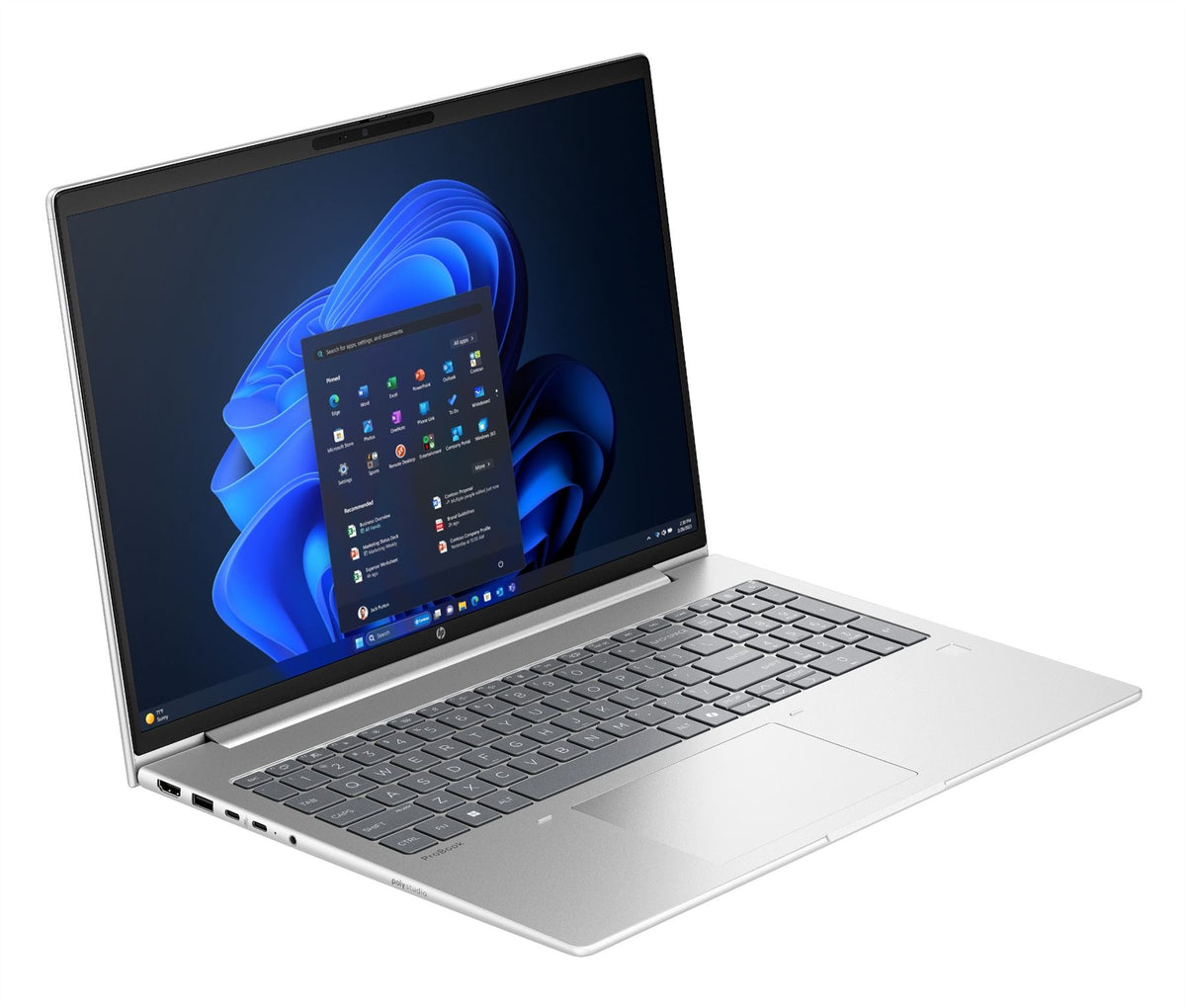 HP ProBook 4 G1a 16 inch Notebook AI PC Wolf Pro Security Edition AMD Ryzen™ 7 250 Laptop 40.6 cm (16") WUXGA 16 GB DDR5-SDRAM 1 TB SSD Wi-Fi 7 (802.11be) Windows 11 Pro Silver