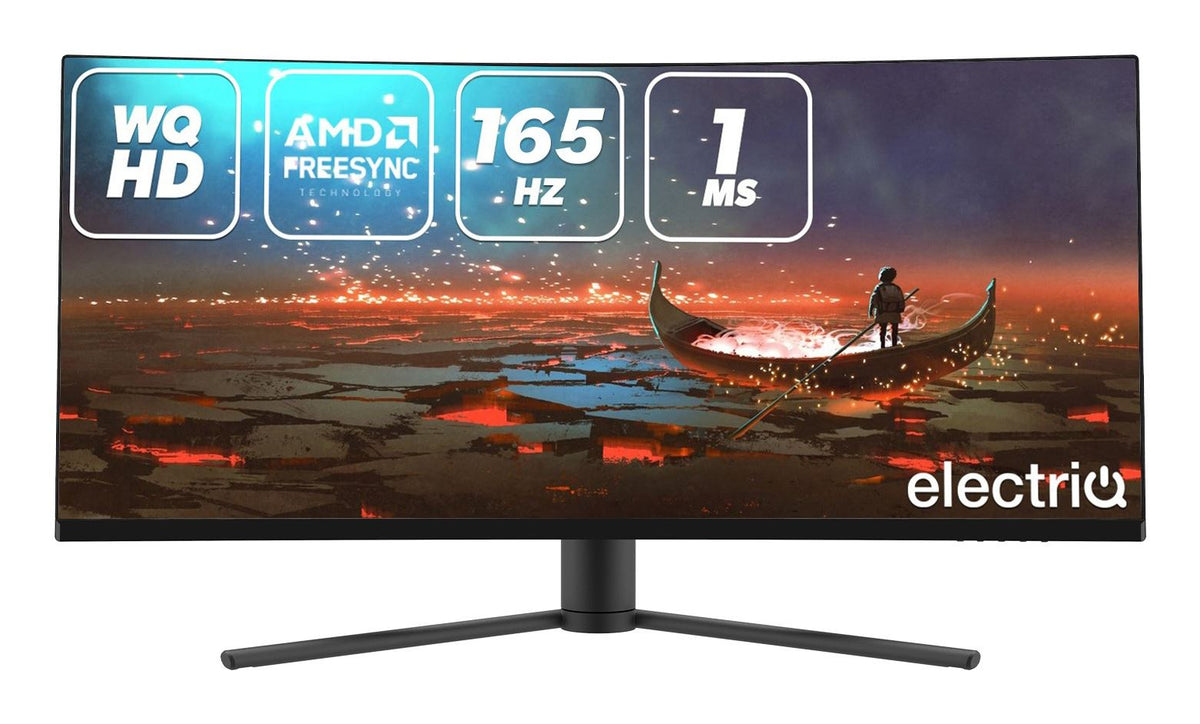 Electriq eiQ-34SUWD144FSHQ computer monitor 86.4 cm (34") 3440 x 1440 pixels LCD Black