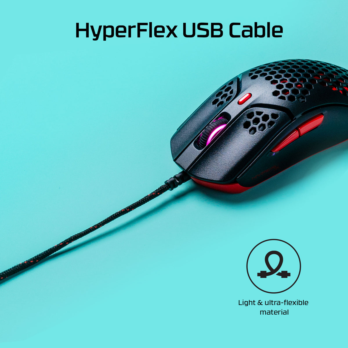 HyperX Pulsefire Haste - USB Type-A Gaming Mouse in Black / Red - 16,000 DPI