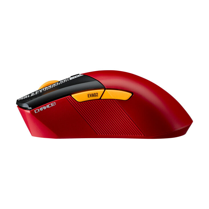 ASUS ROG Gladius III Wireless AimPoint "EVA-02 Edition" -  RF Wireless + Bluetooth + USB Type-A Optical Mouse - 36,000 DPI