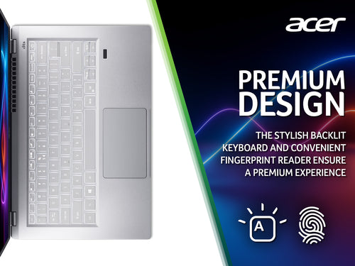 Acer Swift 3 Laptop - 35.6 cm (14&quot;) - AMD Ryzen 7 5700U - 16 GB LPDDR4x-SDRAM - 1 TB SSD - Wi-Fi 6 - Windows 11 Home - Silver
