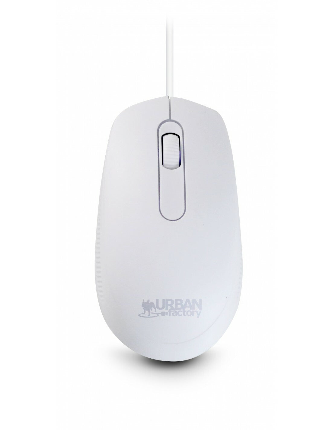 Urban Factory FREE - Ambidextrous USB Type-A Wired Optical Mouse in White - 1,200 DPI