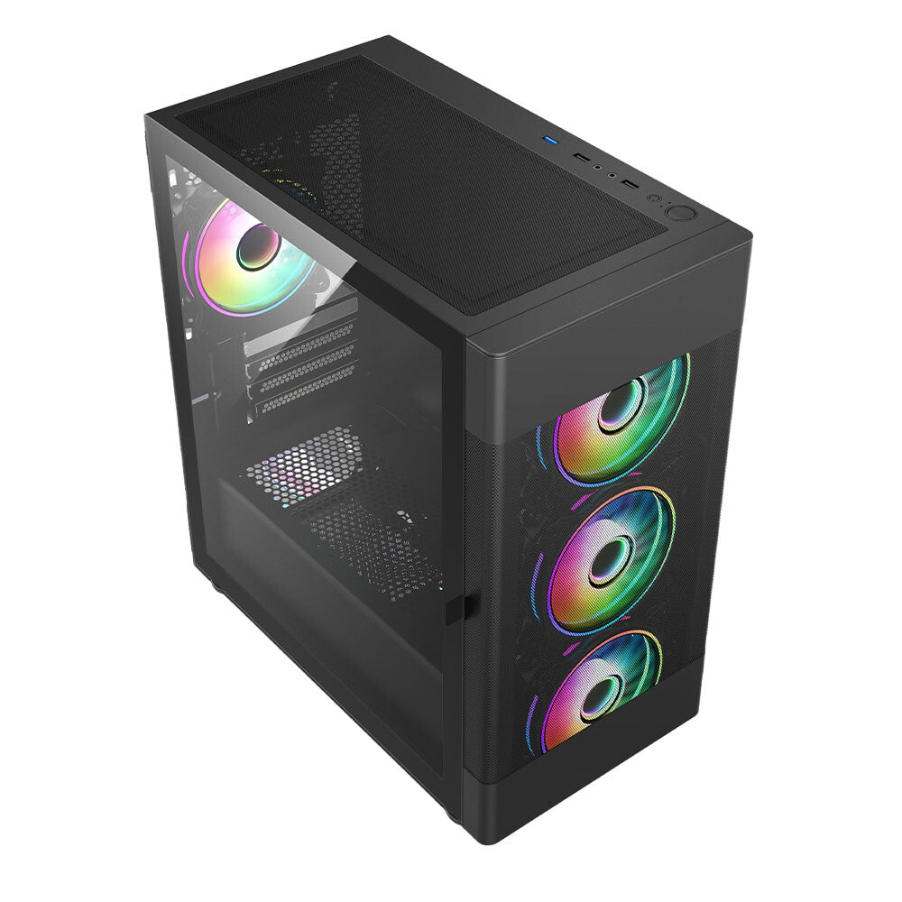 VIDA Zephyr - MicroATX Mid Tower Case in Black