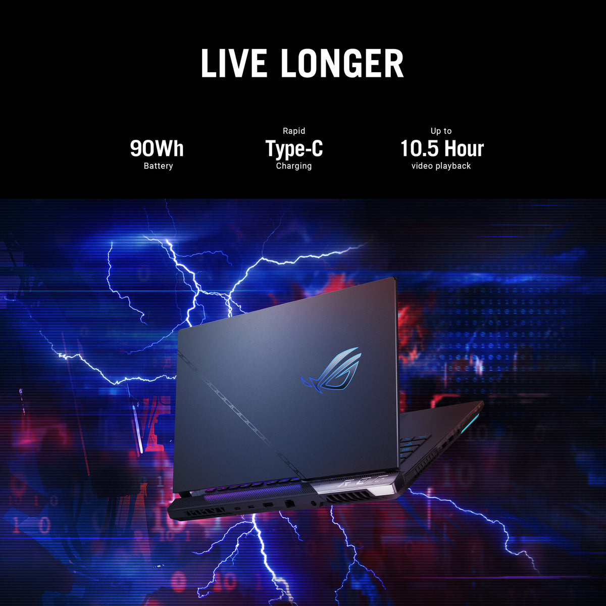 ASUS ROG Strix SCAR 15 Gaming Laptop - Wide Quad HD - 39.6 cm (15.6") - Intel® Core™ i9-12900H - 16 GB DDR5-SDRAM - 2 TB SSD - NVIDIA GeForce RTX 3070 Ti - Wi-Fi 6E - Windows 11 Home - Black