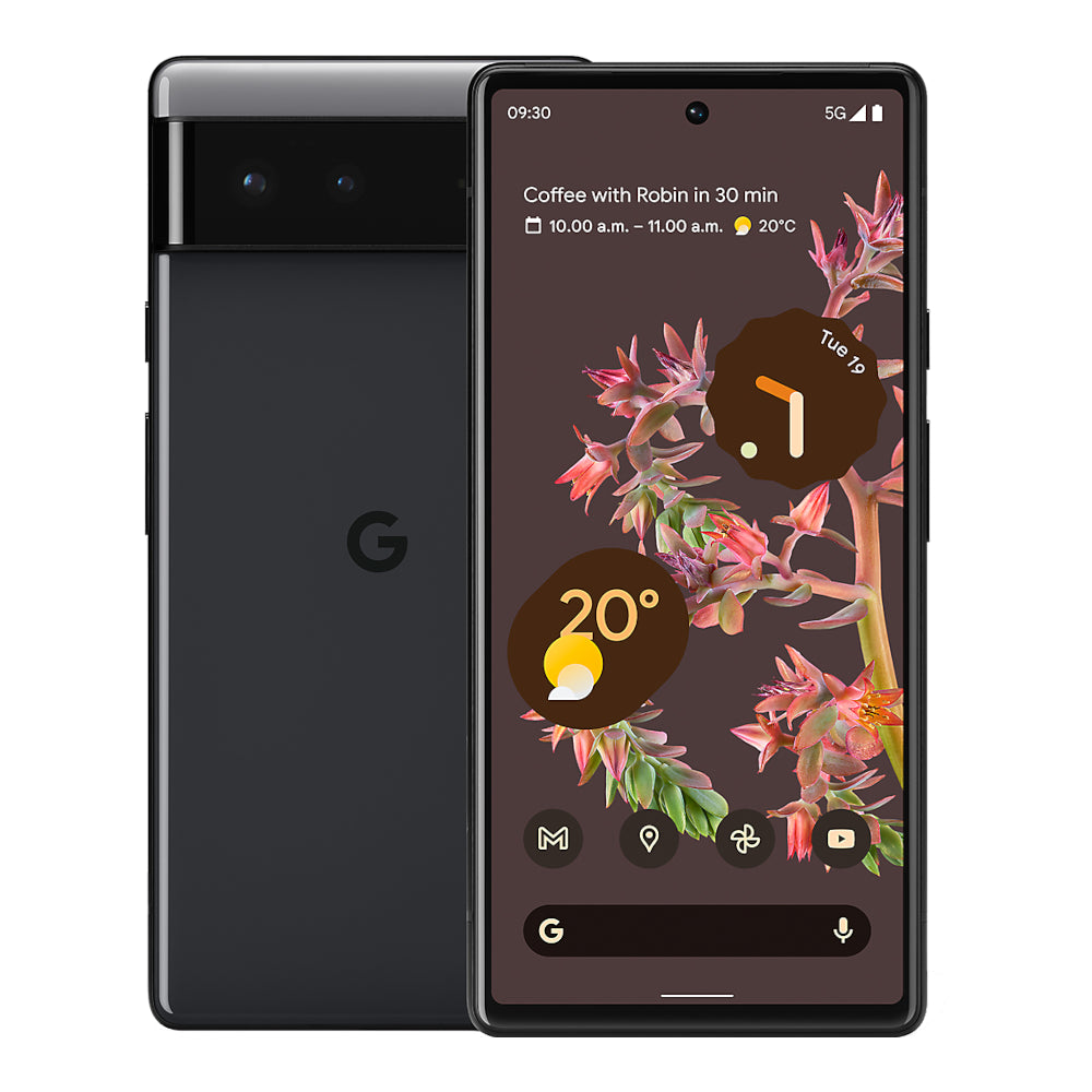 Google Pixel 6 - UK Model - Dual SIM (single nano-sim and eSIM) - Stormy Black - 128 GB - 8GB RAM - Good Condition - Unlocked - RSV