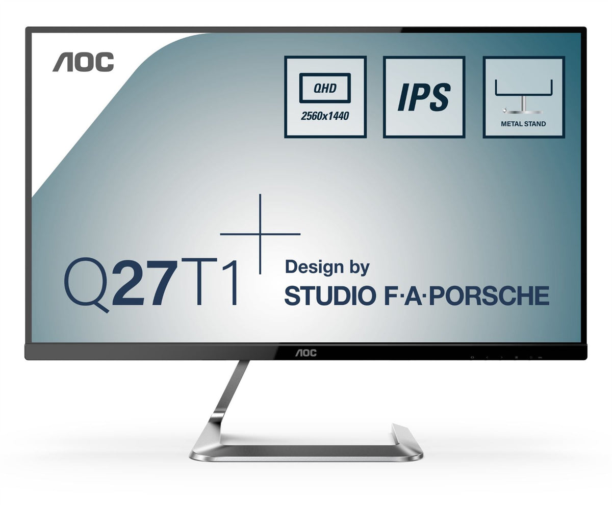 AOC Q27T1 Computer Monitor 68.6 cm (27&quot;) 2560 x 1440 pixels Quad HD LED Black