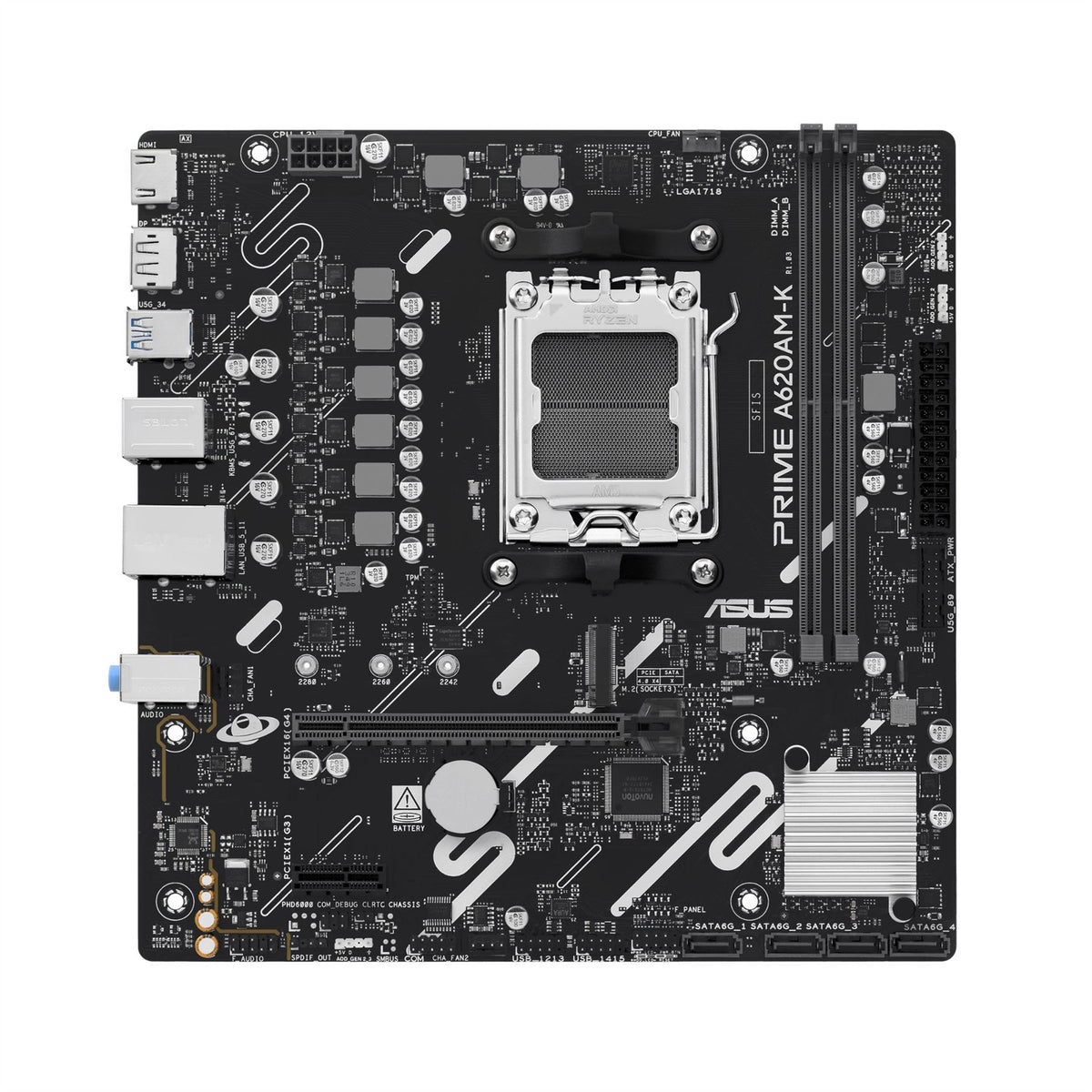 ASUS PRIME A620AM-K AMD A620A Socket AM5 micro ATX