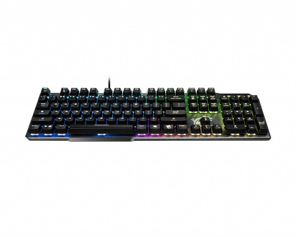 MSI VIGOR GK50 Elite - USB Wired RGB Mechanical Gaming keyboard in Black (QWERTZ German)
