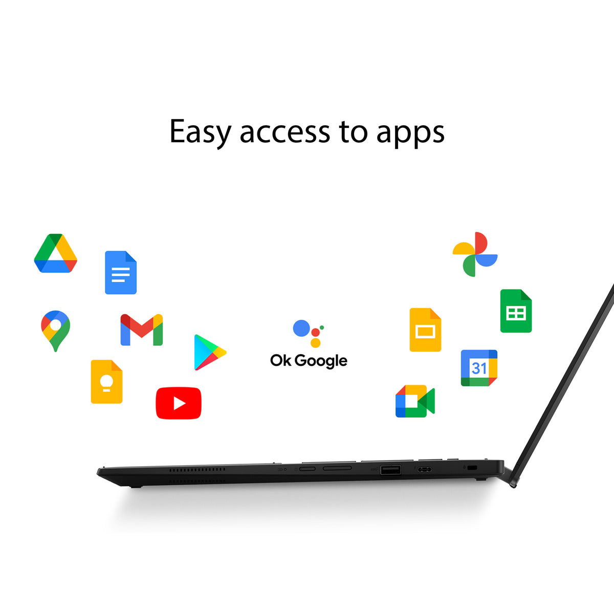 ASUS Chromebook - 40.6 cm (16") - Touchscreen - Intel® Core™ i5-1235U - 8 GB LPDDR4x-SDRAM - 256 GB SSD - Wi-Fi 6E - ChromeOS - Grey