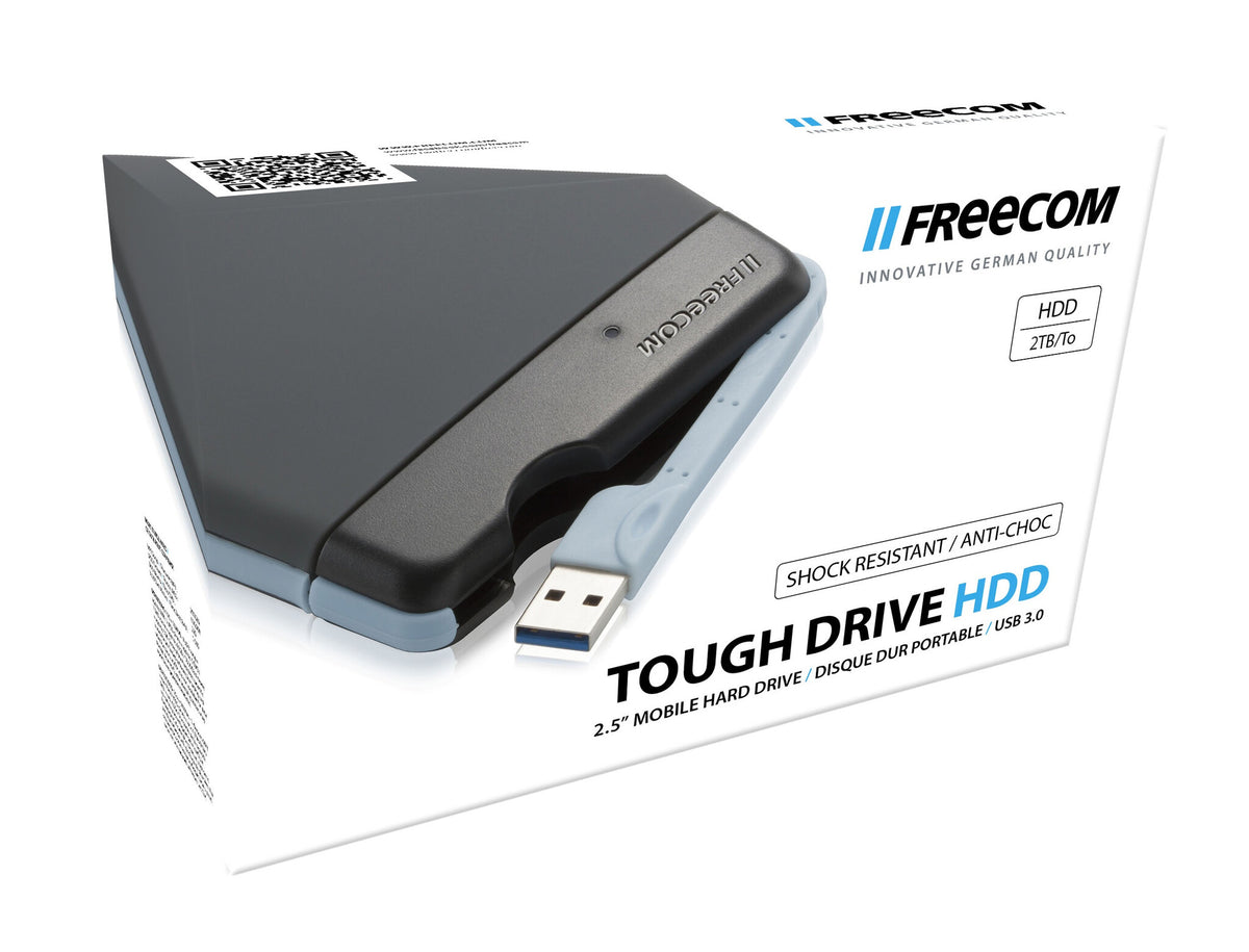 Freecom Tough Drive - USB 3.0 2.5&quot; External Hard Drive in Grey - 2 TB