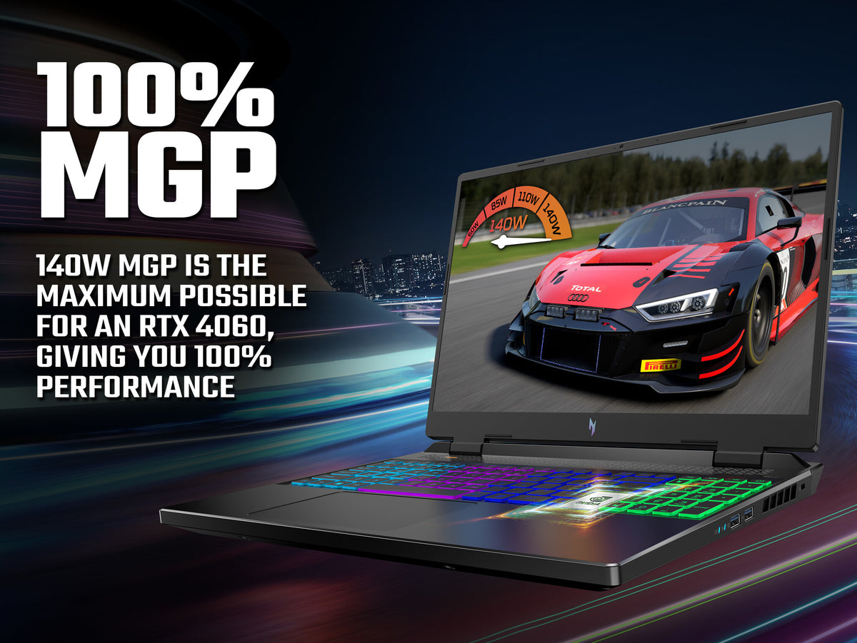 Acer Nitro 16 AN16-41 Gaming Laptop - 40.6 cm (16&quot;) - AMD Ryzen 7 7735HS - 16GB RAM - 1TB SSD - NVIDIA GeForce RTX 4060 8G  - Windows 11 - Black