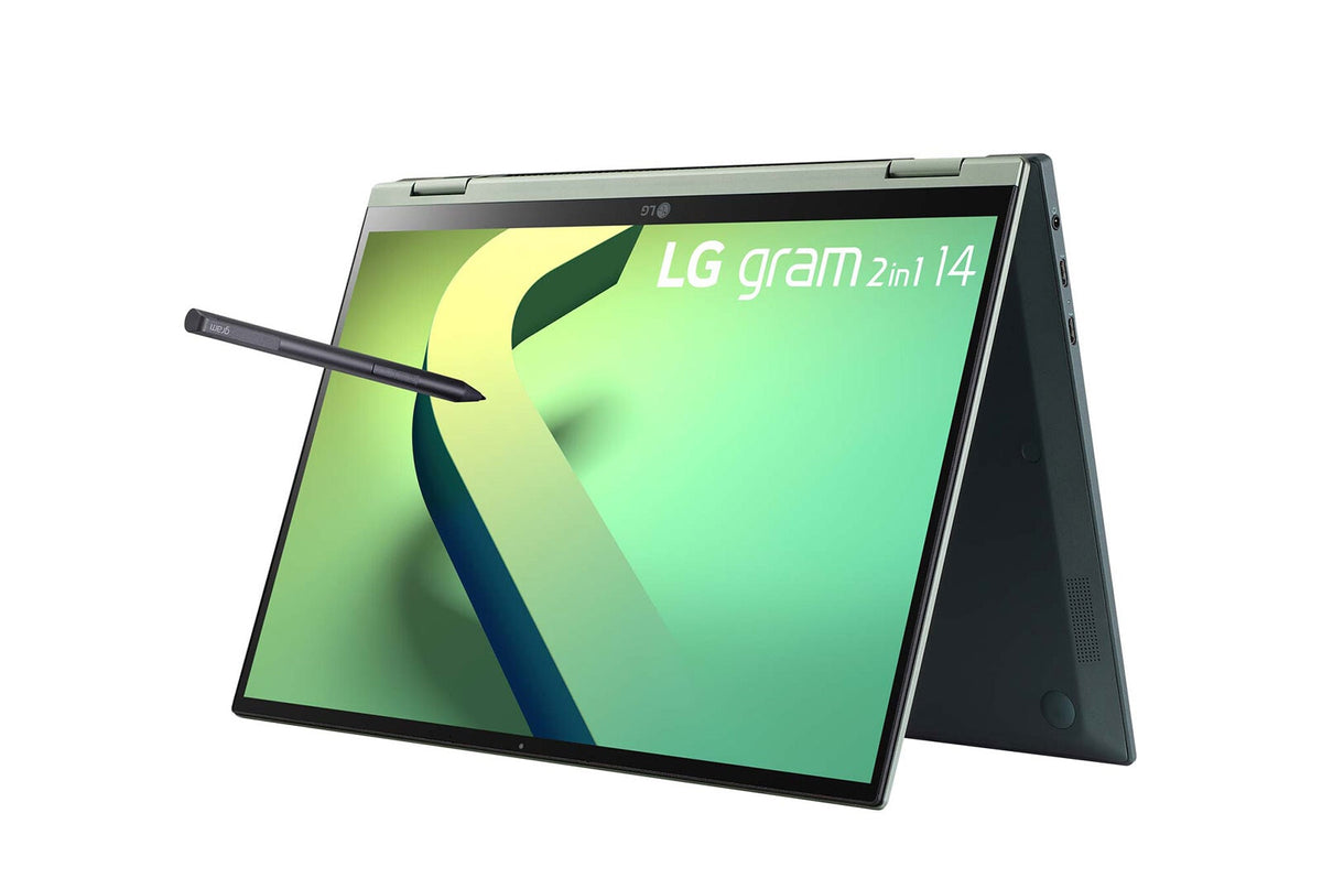 LG Gram 14T90Q Hybrid (2-in-1) - 35.6 cm (14") - Touchscreen - Intel® Core™ i7-1260P - 16 GB LPDDR5-SDRAM - 1 TB SSD - Wi-Fi 6E - Windows 11 Home - Green