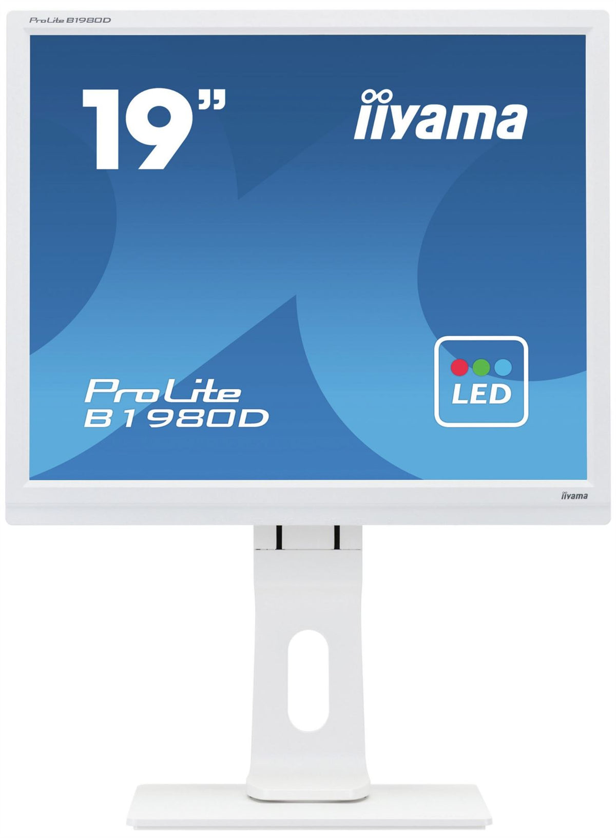 iiyama ProLite B1980D-W1 LED display 48.3 cm (19&quot;) 1280 x 1024 pixels SXGA White Monitor