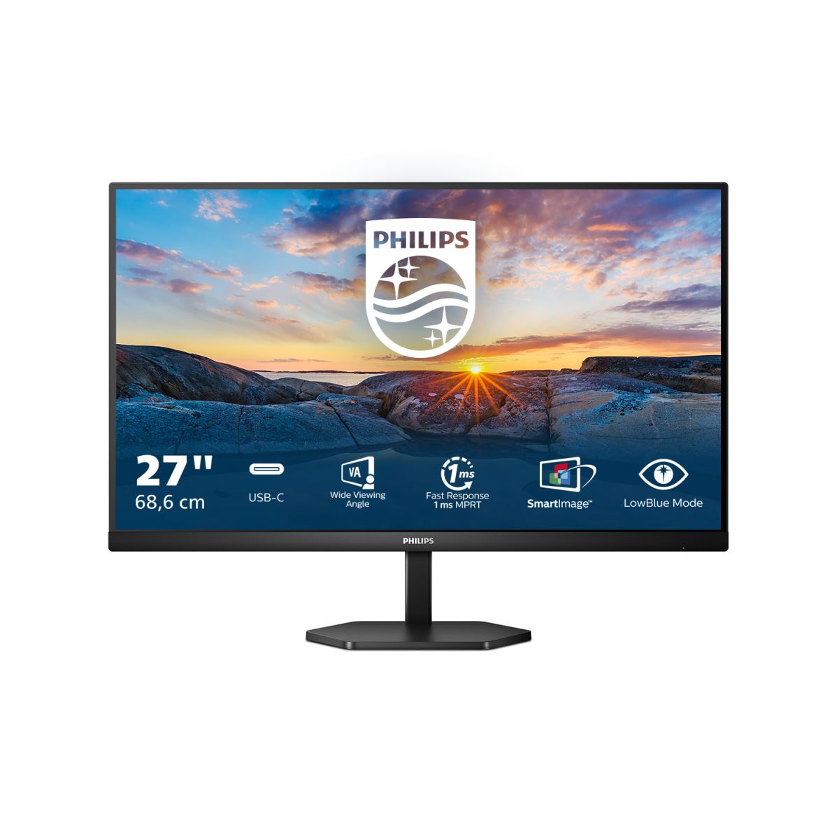 Philips 3000 series 27E1N3300A/00 LED display 68.6 cm (27") 1920 x 1080 pixels Full HD Black Monitor