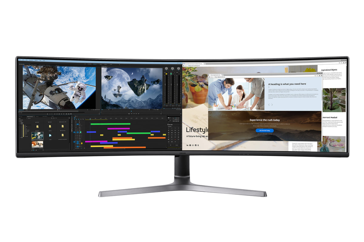Samsung Odyssey C49RG90SSP - 124 cm (48.8") - 5120 x 1440 pixels UltraWide Dual Quad HD LED Monitor