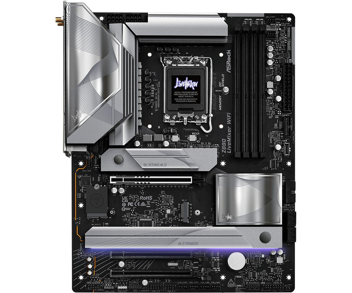 Asrock Z890 LiveMixer WiFi Intel Z890 LGA 1851 (Socket V1) ATX
