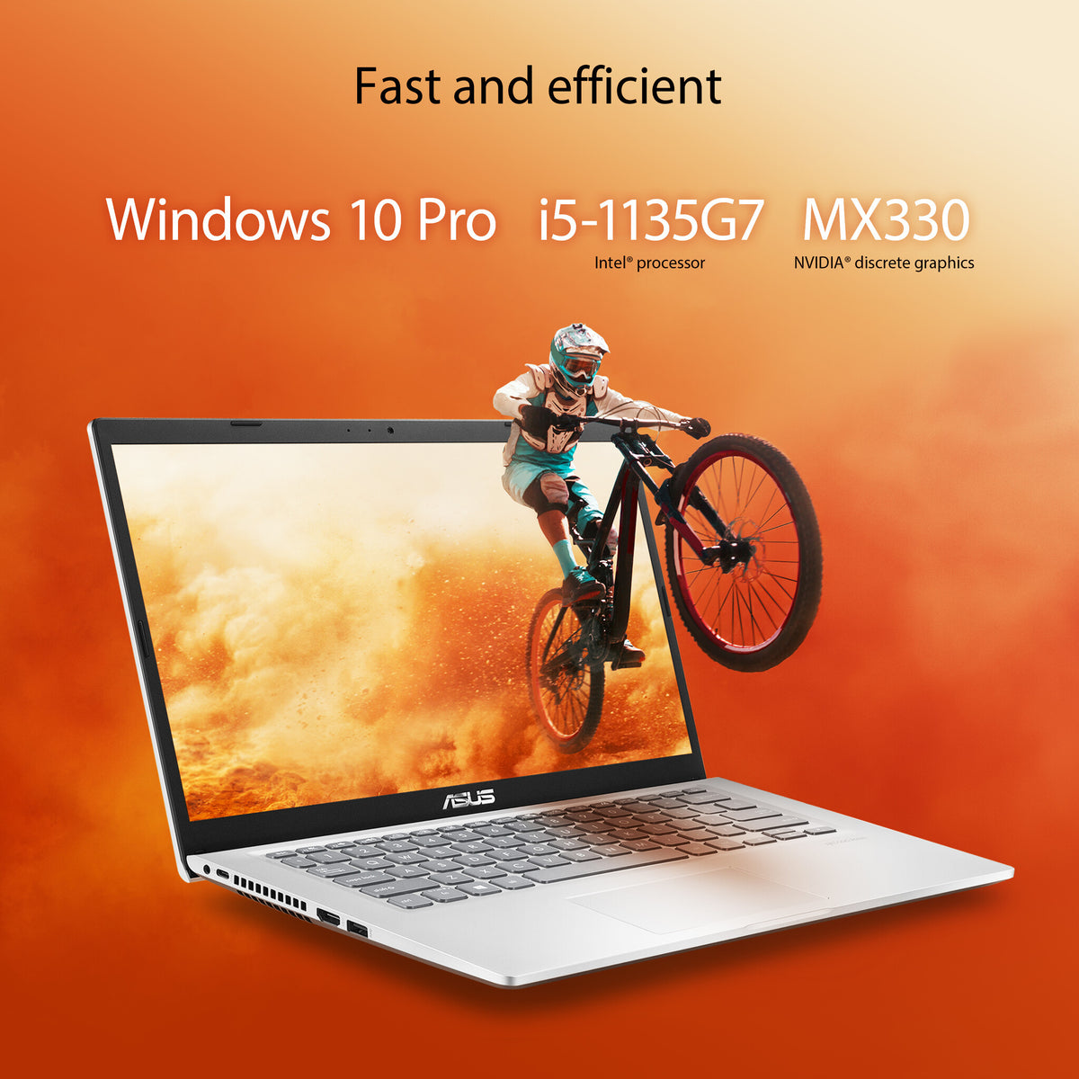 ASUS P1411 Laptop - 35.6 cm (14") - Intel® Core™ i5-1135G7 - 8 GB DDR4-SDRAM - 256 GB SSD - Wi-Fi 5 - Windows 11 Pro - Grey