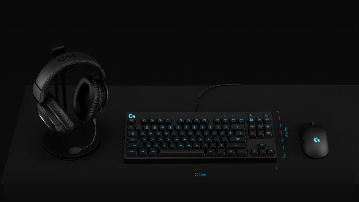 Logitech G - G PRO TKL - USB Wired RGB Mechanical Gaming Keyboard in Black (QWERTY UK)