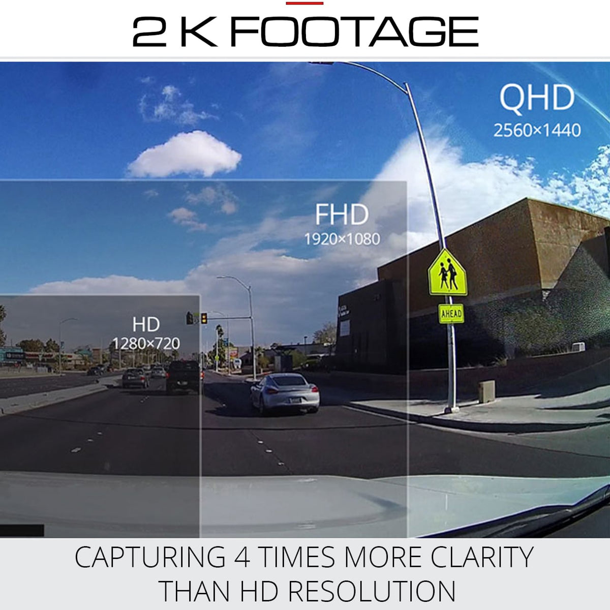 Thinkware Q200 - Dual Lead 2K QHD Front Camera Dashcam