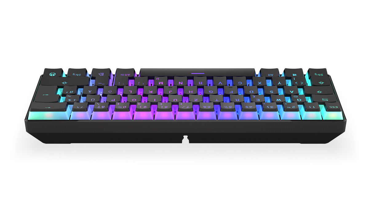 ENDORFY Thock Compact - USB Wired + RF Wireless RGB Mechanical Keyboard in Black (QWERTZ German)