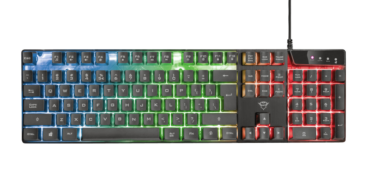 Trust GXT 838 Azor Combo - USB Wired Keyboard & Mouse in Black