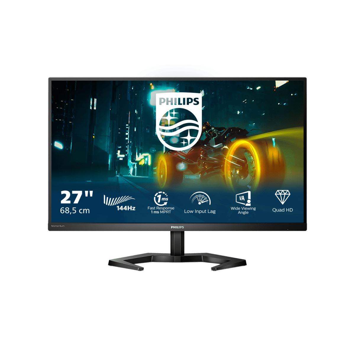 Philips Momentum 27M1N3500LS/00 LED display 68.6 cm (27") 2560 x 1440 pixels Quad HD Black Monitor
