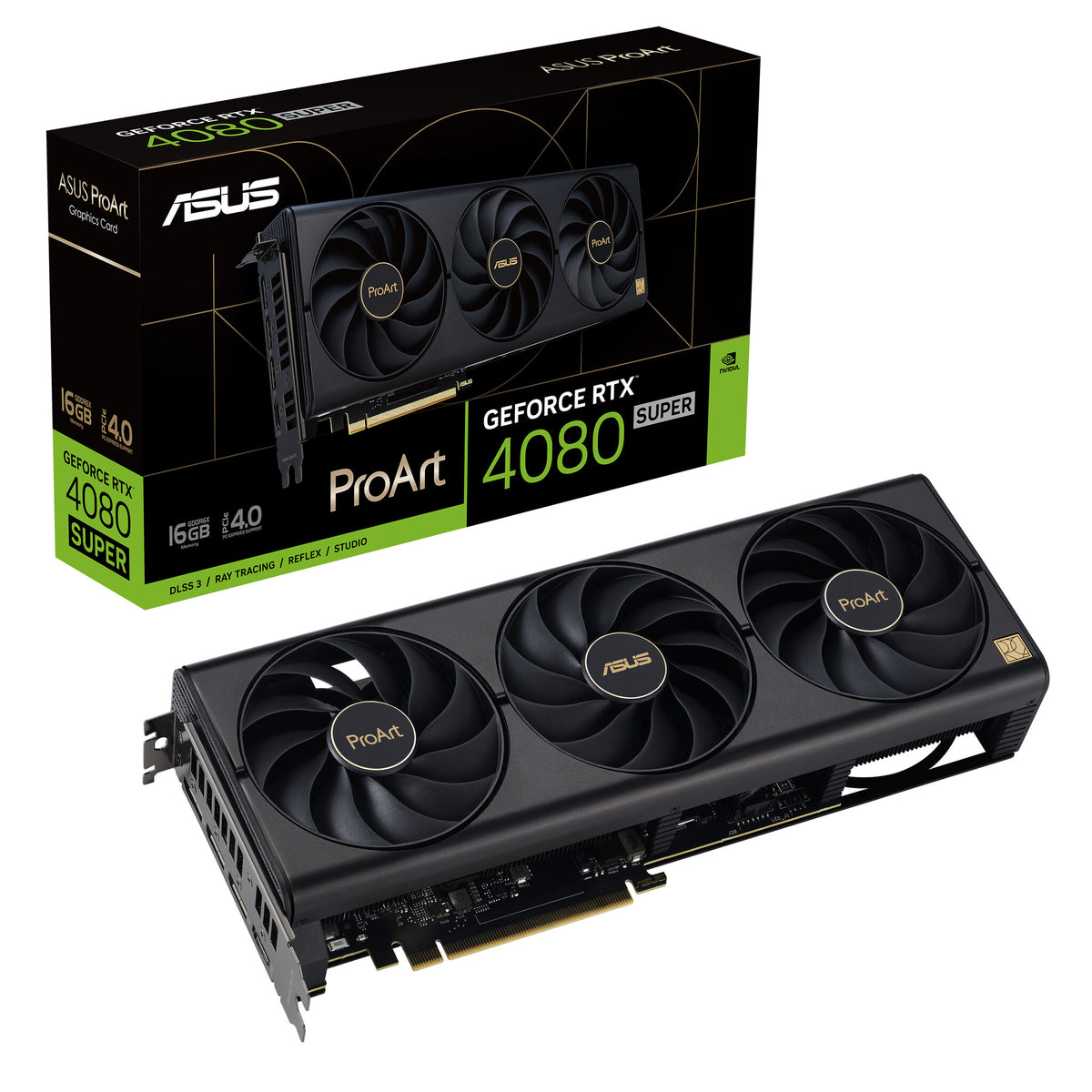 ASUS ProArt - NVIDIA 16 GB GDDR6X GeForce RTX 4080 SUPER graphics card