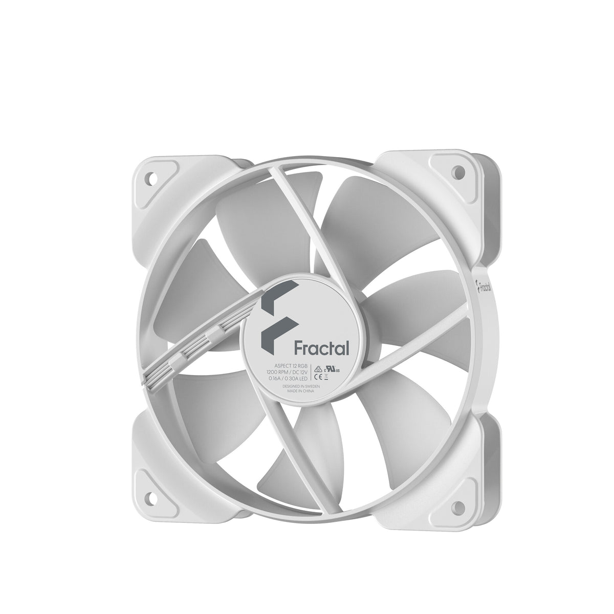 Fractal Design Aspect 12 RGB - Computer Case Fan in White - 120mm
