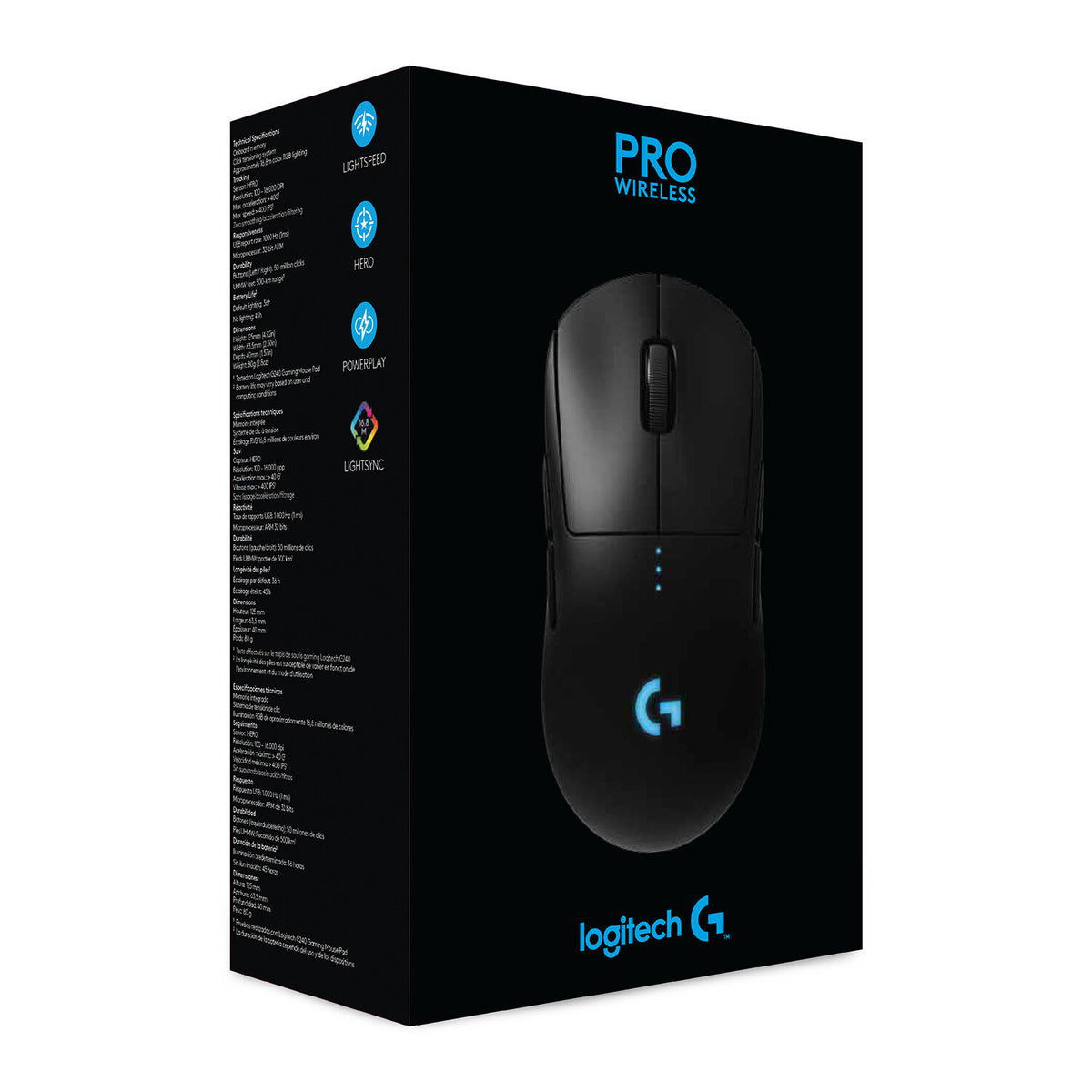 Logitech G - G PRO RF Wireless Optical Gaming Mouse in Black  - 25,600 DPI