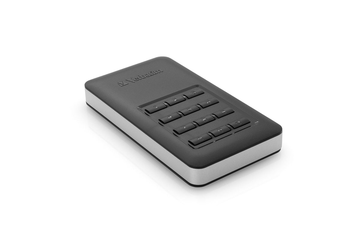 Verbatim Store 'n' Go Portable SSD with Keypad Access in Black / Silver - 256 GB