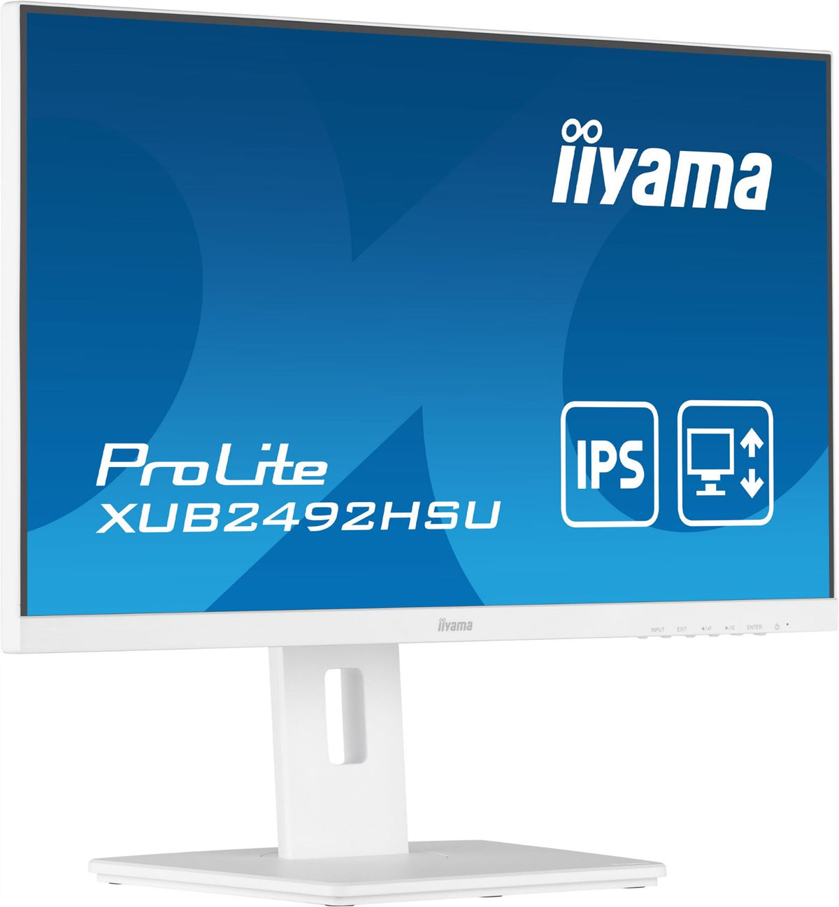 iiyama ProLite XUB2492HSU-W5 LED display 61 cm (24&quot;) 1920 x 1080 pixels Full HD White Monitor