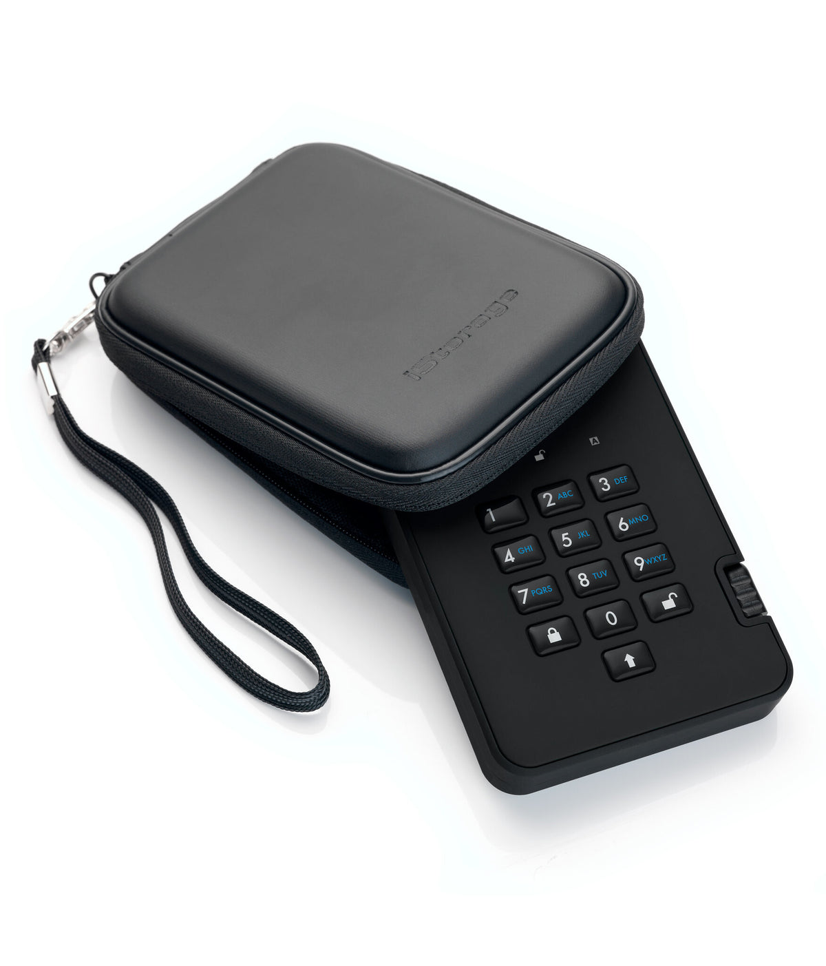 iStorage diskAshur2 - Secure Encrypted External hard drive in Black - 500 GB