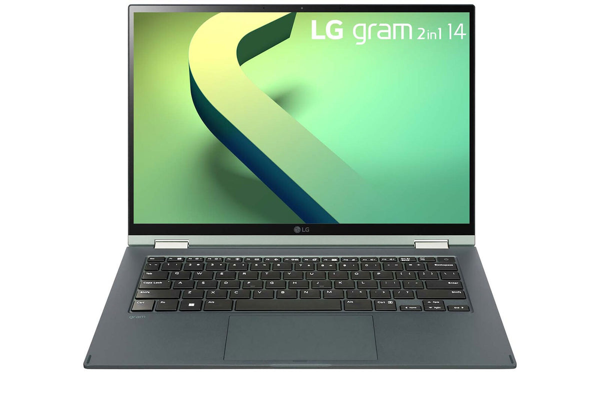 LG Gram 14T90Q Hybrid (2-in-1) - 35.6 cm (14") - Touchscreen - Intel® Core™ i7-1260P - 16 GB LPDDR5-SDRAM - 1 TB SSD - Wi-Fi 6E - Windows 11 Home - Green