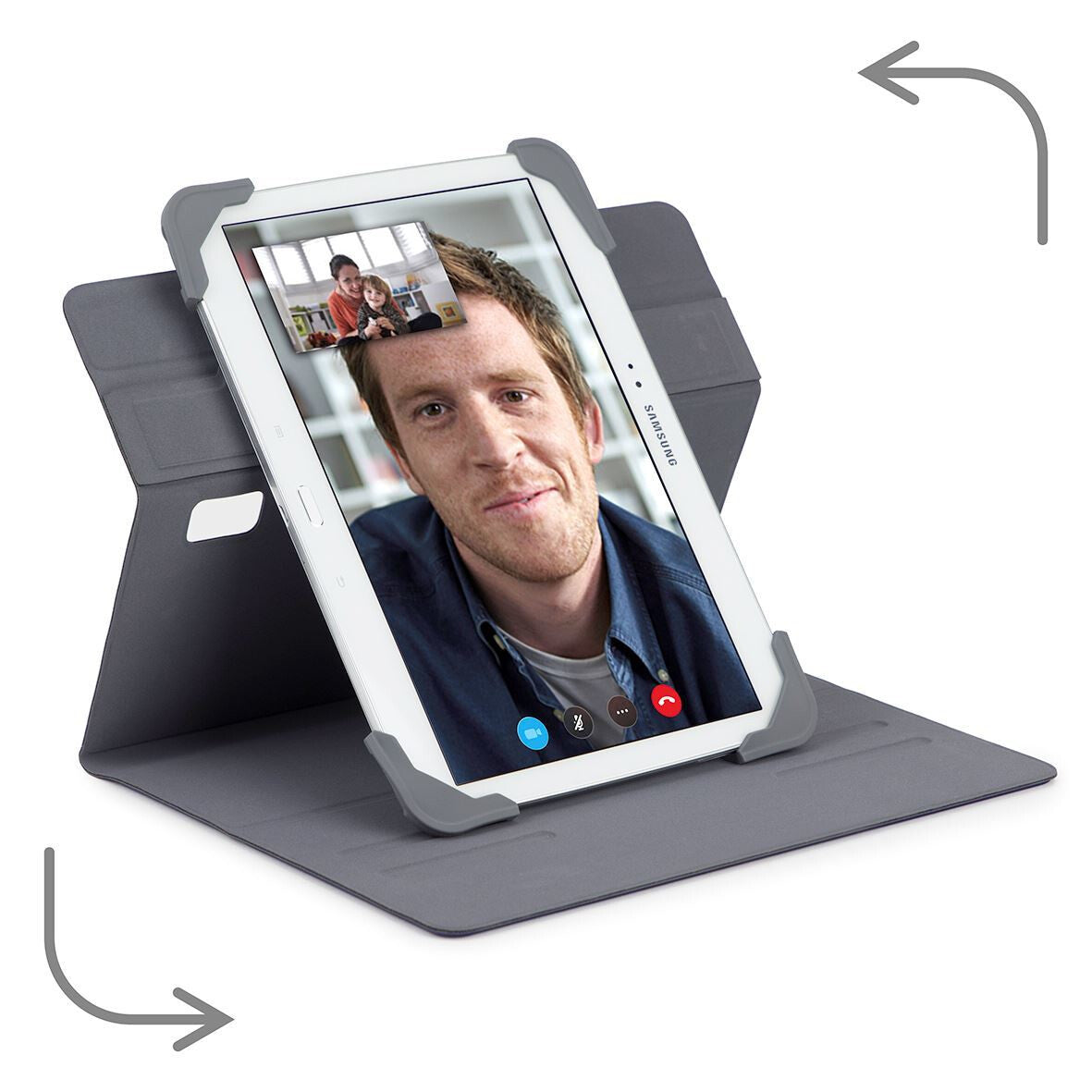 Targus Fit N&#39; Grip for 7-8&quot; Universal Tablet Case in Grey