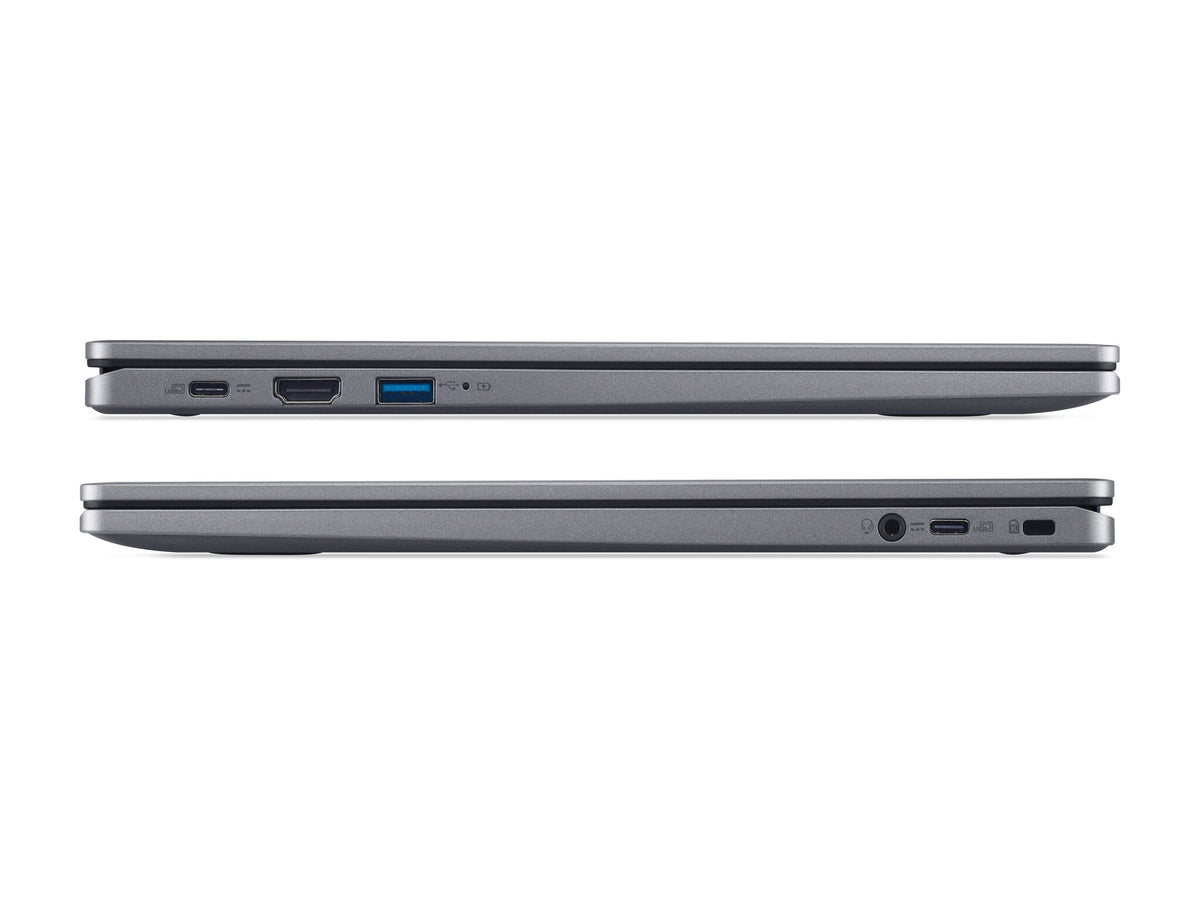 Acer Chromebook Plus 515 - 39.6 cm (15.6") - Intel® Core™ i3-1215U - 8 GB LPDDR5x-SDRAM - 256 GB SSD - Wi-Fi 6E - ChromeOS - Grey