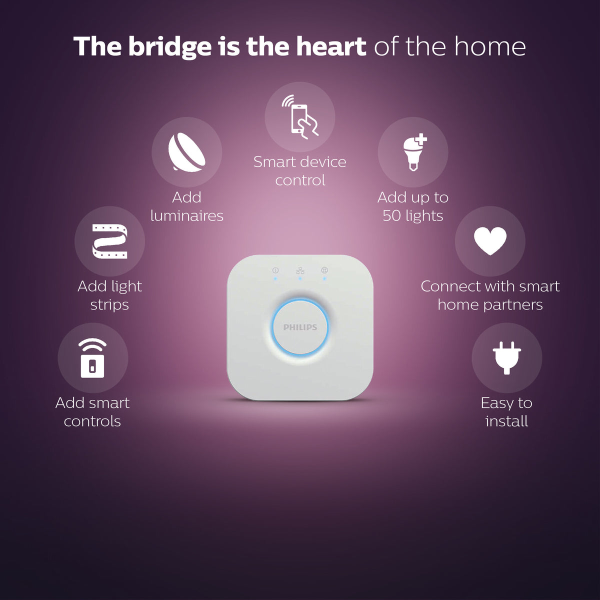 Philips Hue Lily Outdoor Lights Base Kit in Black - White and colour ambience (Pack of 3 & Bridge)